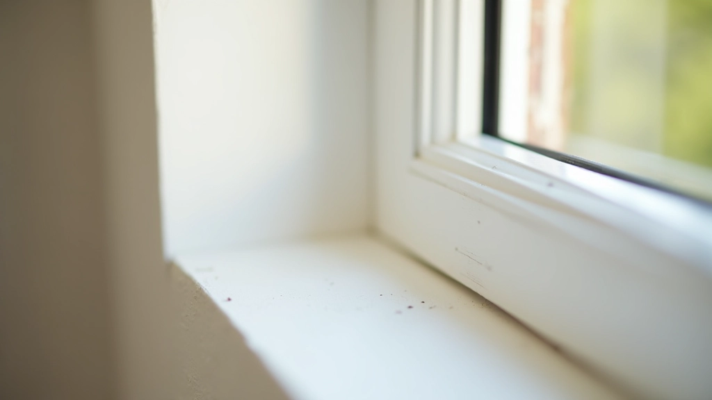 Detalhe de isolamento térmico em janela portuguesa com vedação adequada